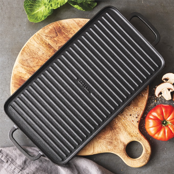 Bobby Flay by GreenPan Reversible Cast Iron Grill/Griddle Pan, , large