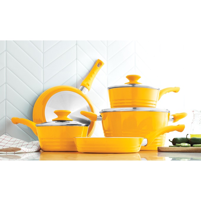 8-Piece Aluminum Cookware Set, , large