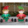 Set of 2 Elf Inflatables, , large