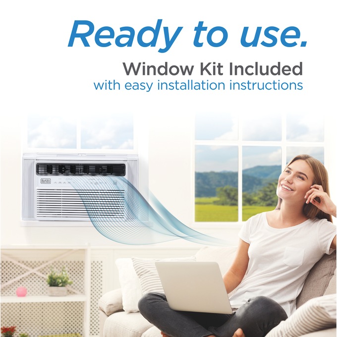 BLACK+DECKER 8000 BTU Window Air Conditioner with Inverter Technology, , large