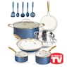 Gotham Steel Natural 15-Piece Ceramic Nonstick Cookware Set, , large
