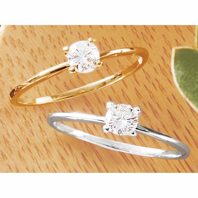 Lab-Diamond Solitaire Ring, , large