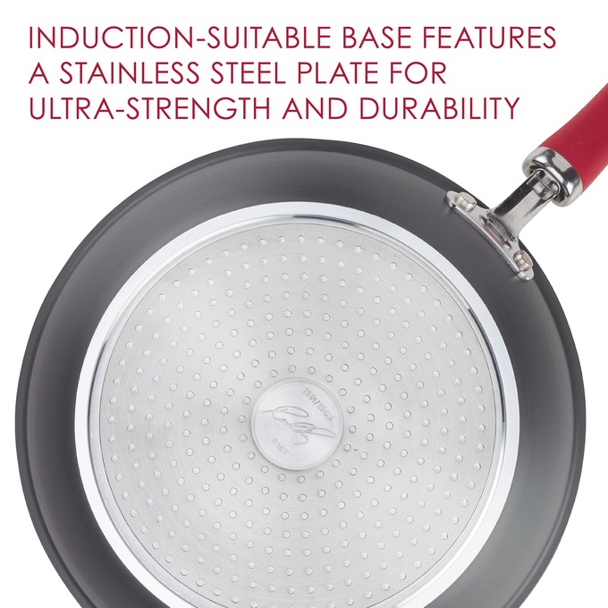Rachael Ray&reg; 11-Piece Create Delicious Hard-Anodized Cookware Set, Red, large