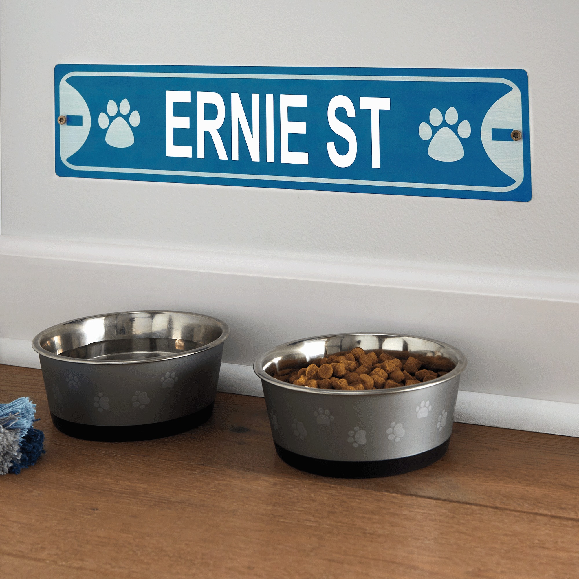 Personalized Pet Sign, Blue, large