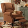 Microfiber Wingback Recliner, , large
