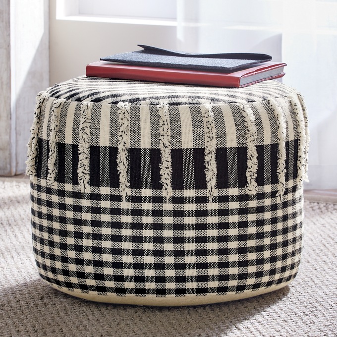 Check Pouf, , large