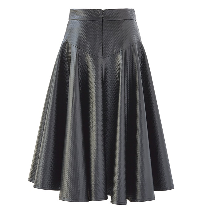 Garbo Faux-Leather Skirt, , large