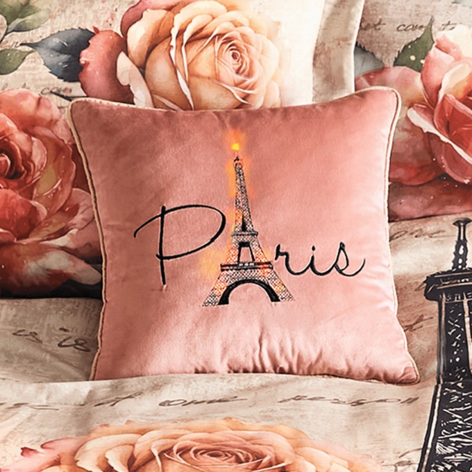 Paris Rose Accent Pillow, , large