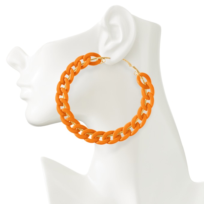 Colorful Link Hoops, , large