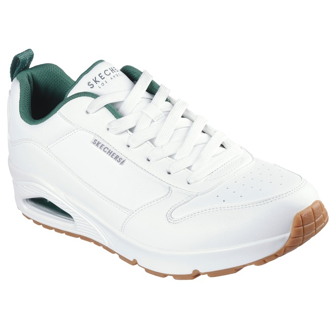 Skechers Men's Uno - Alder Lace-Up, White Green, large