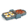 Bella Ceramic Fold &rsquo;n Store Dual-Temperature Griddle, , large