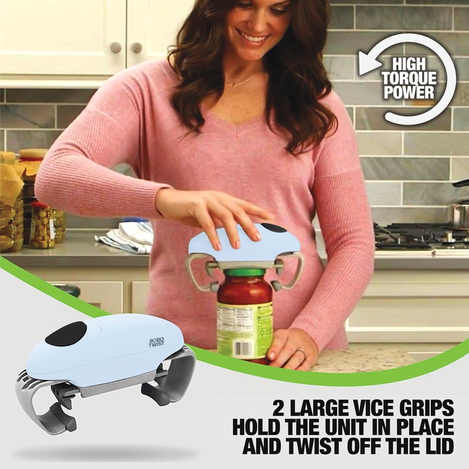 Robo Twist Jar Opener, Blue, large
