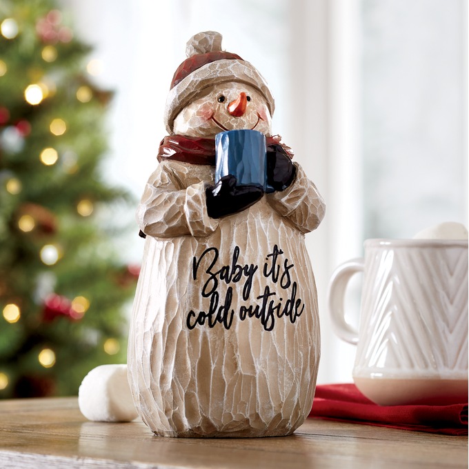 Baby It's Cold Outside Holiday Snowman, , large