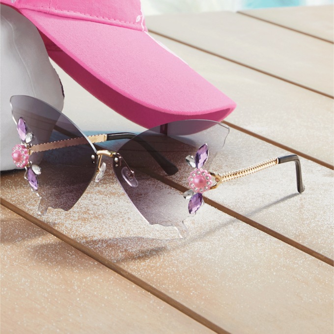 Butterfly Sunglasses, Purple, large