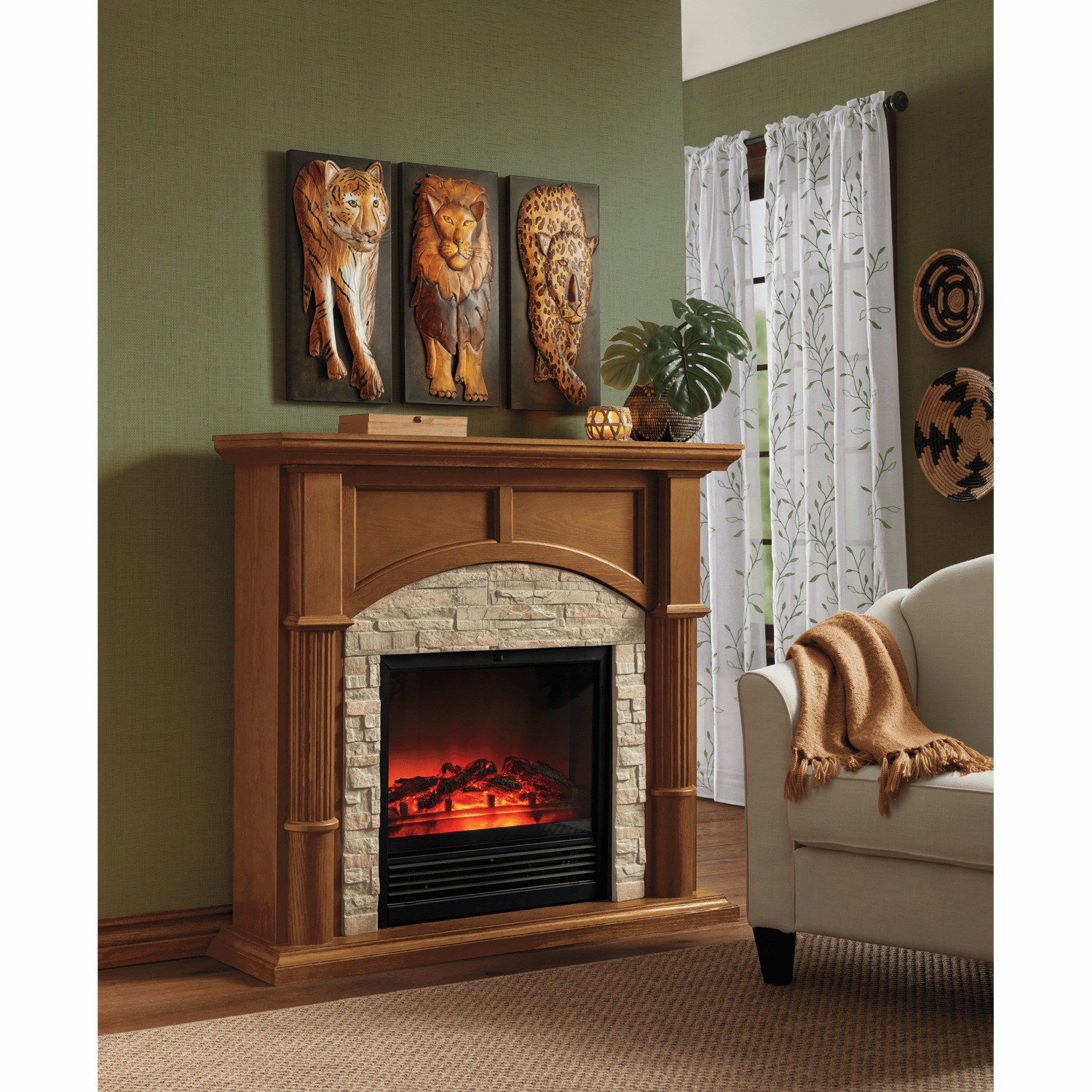 Set of 3 Wild Cats Wall Art | Seventh Avenue