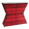 Zain Lighted Rattan Console Table, , large
