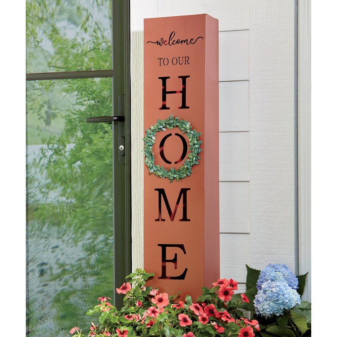 Solar Welcome to Our Home Sign, , large