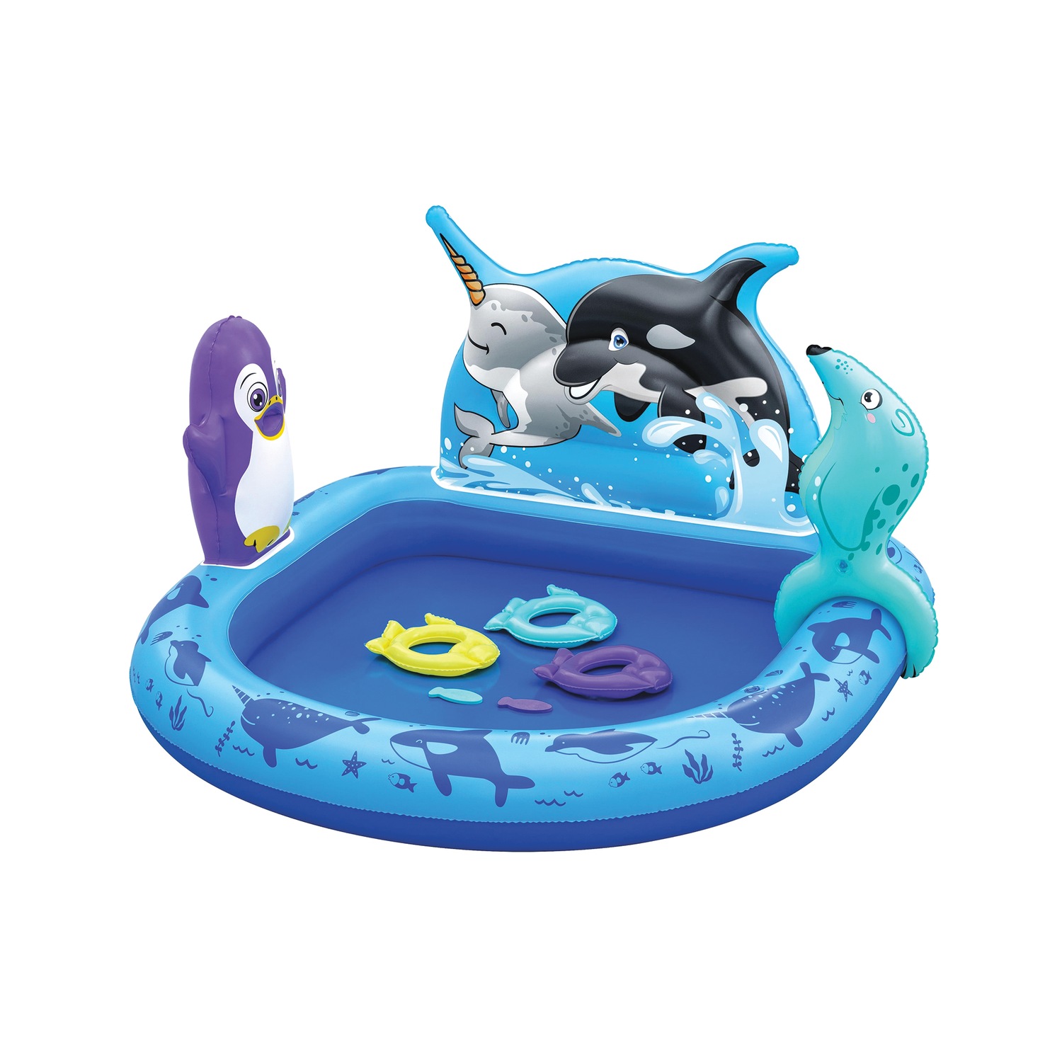 Bestway H2OGO! Polar Pals Kids Inflatable Water Play Center