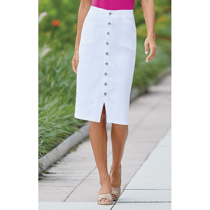 So Chic Denim Skirt, , large