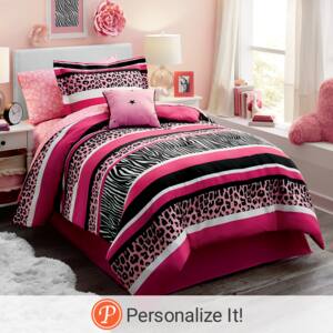 Printed Microfiber Complete Bed Set, , large