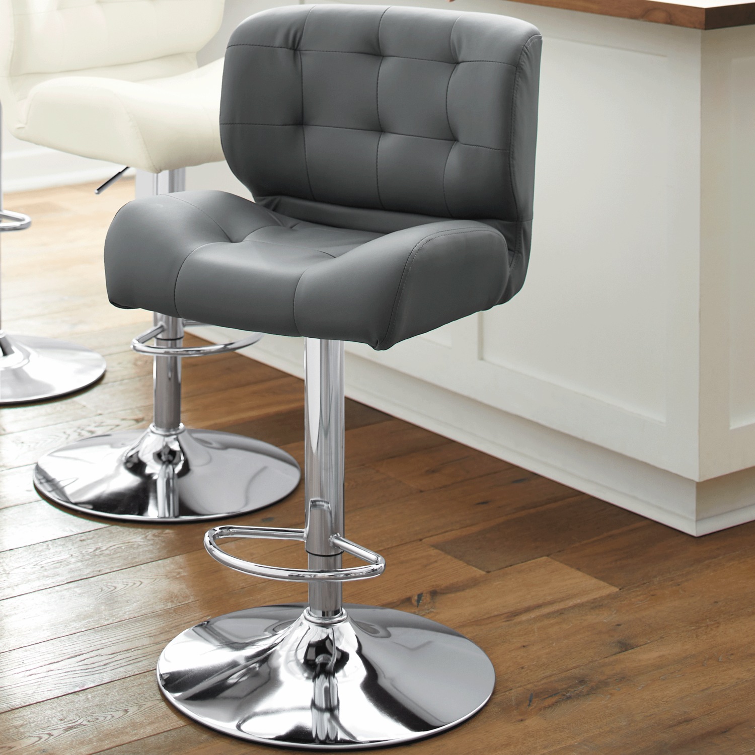 Bridger Adjustable Swivel Bar Stool | Seventh Avenue