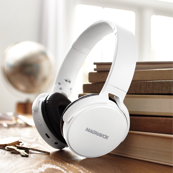 Magnavox Foldable Wireless Bluetooth Headphones, , large