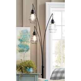 Caged Arched Floor Lamp, , large