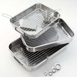 12-Piece Stainless Steel Roasting Set, , large