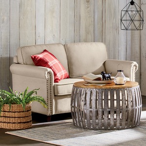 Webster Nailhead Loveseat, , large