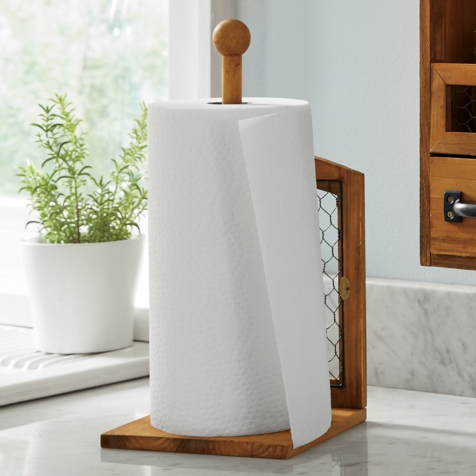Chicken Wire Paper Towel Holder, , large