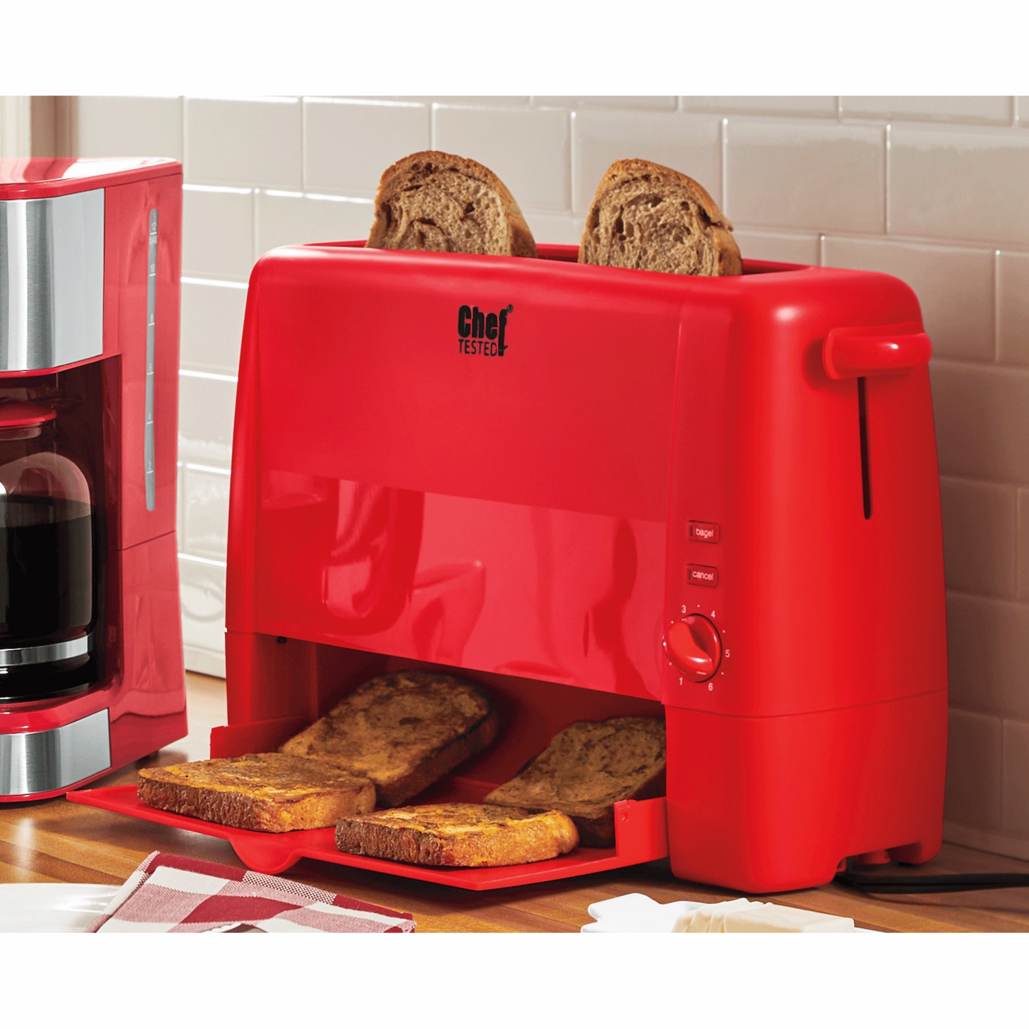 Chef Tested Quick Serve Slide-Out Toaster | Seventh Avenue