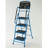 4-Step Safety Ladder, Blue, large