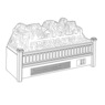 Electric Fireplace Logs with Remote, , large