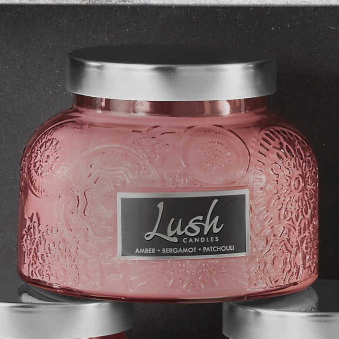 Lush Luxe Debossed Candle, , large