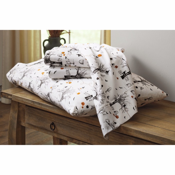 Halloween Toile Sheet Set, , large
