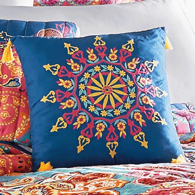 Boho Accent Pillow, , large