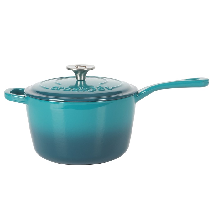 Crock Pot Artisan 3-qt. Enameled Cast Iron Saucepan with Lid, , large