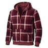 Men's Fleece Reversible Hoodie with Front Zipper and Kangaroo Pocket, , large