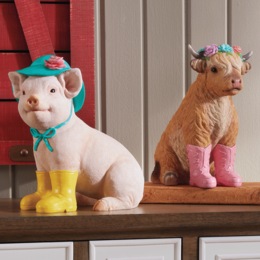 Farm Animal In Boots Figurines, , large