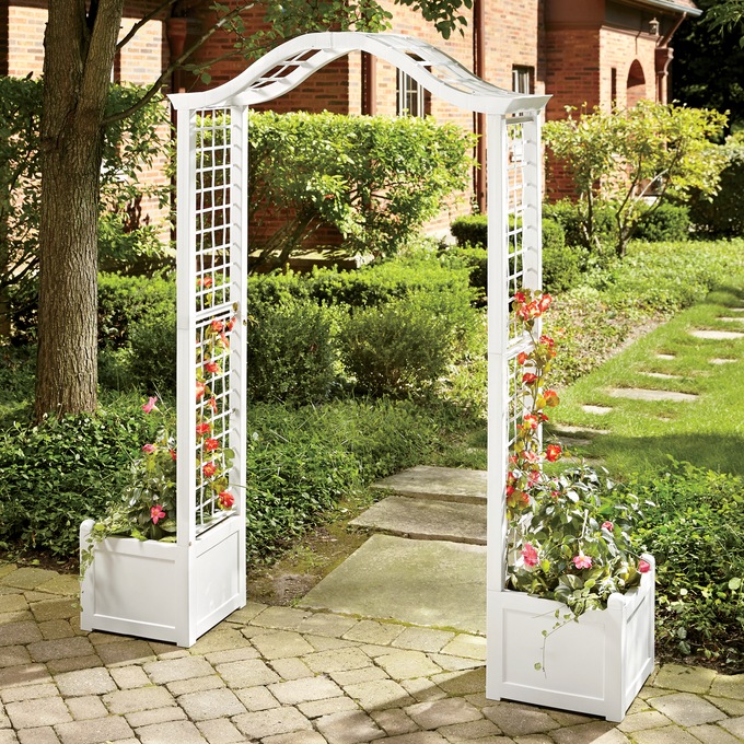 Garden Arch with Planters Seventh Avenue