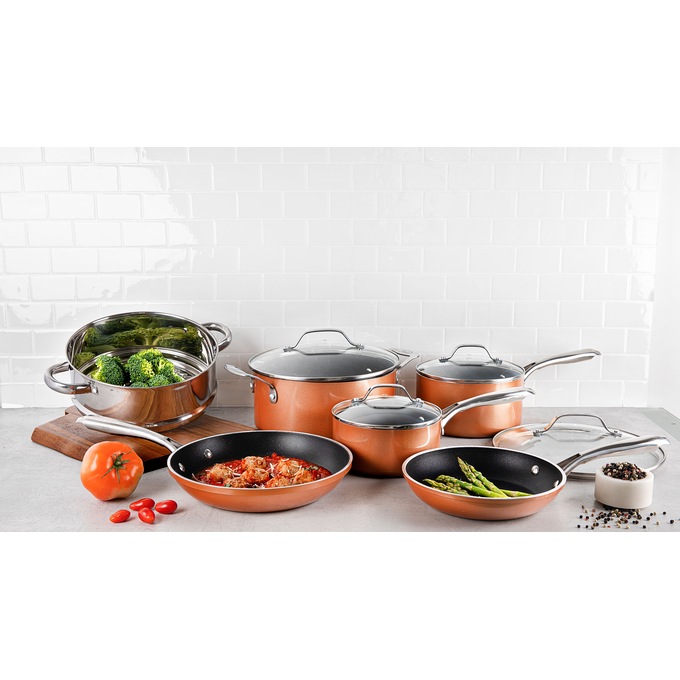 Gotham Steel 10-Piece Cast Textured Cookware Set, , large