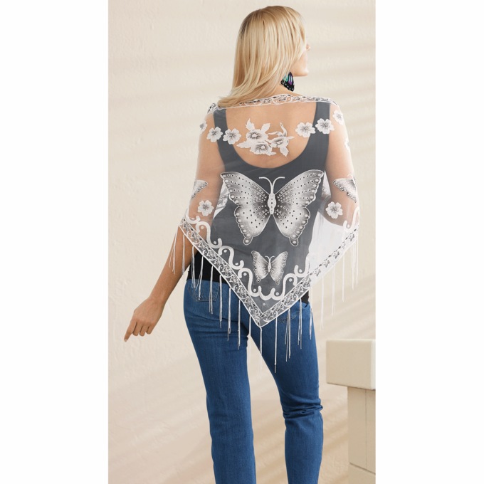 Butterfly Shawl, , large