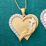 Heart Wing/Cross Pendant, , large
