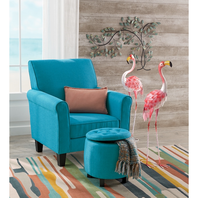 2-Piece Tall Metal Flamingo Set, , large