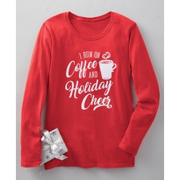 Coffee and Holiday Cheer T-Shirt, , large