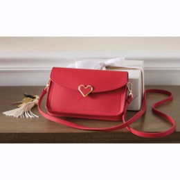 Lila Heart Cellphone Crossbody, , large