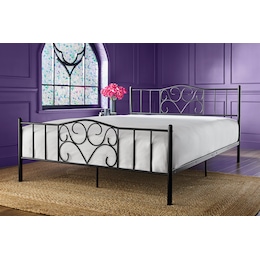 Adjustable Queen/King Steel Bed Rails with Locking Casters - 600-lb. Capacity, , large