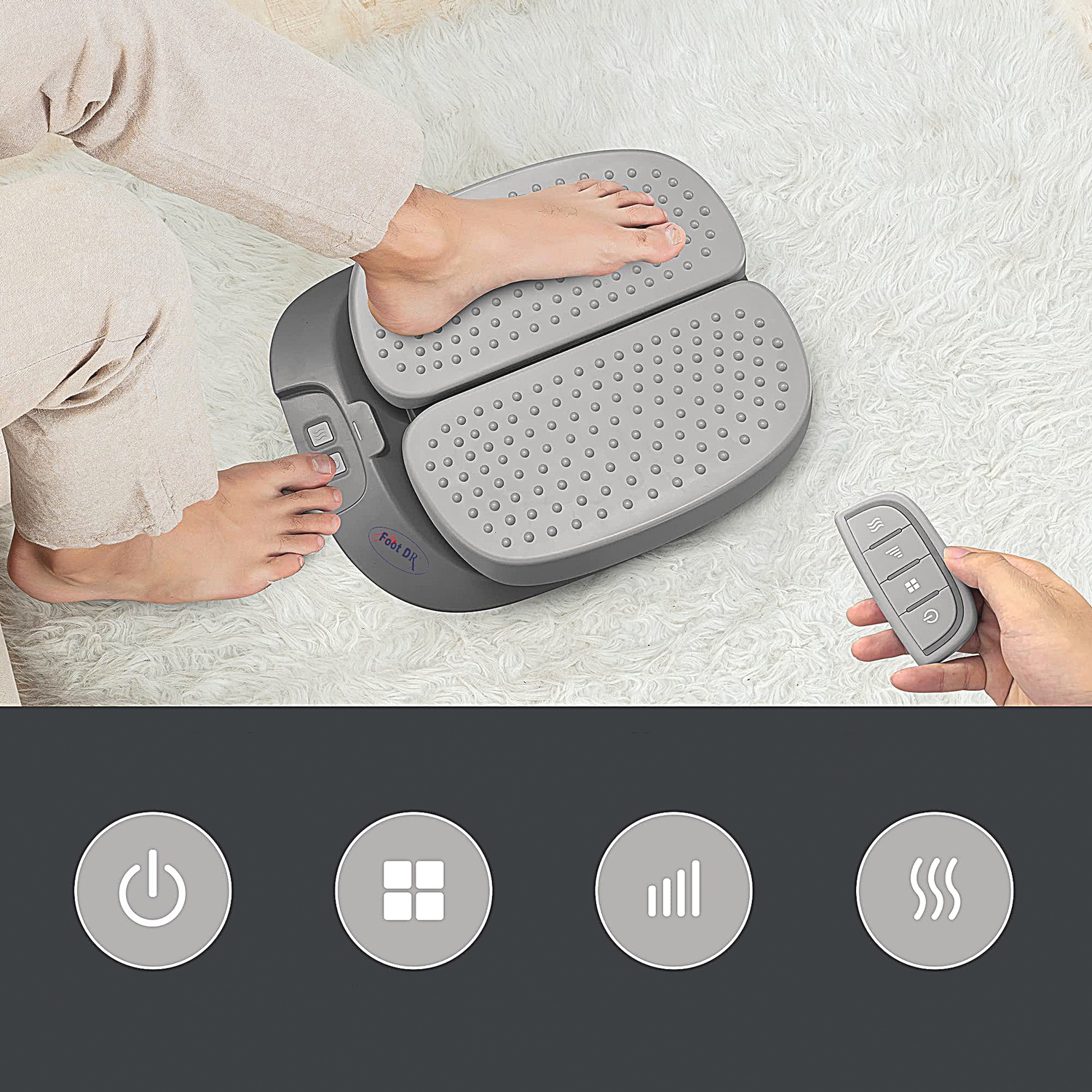 Vibration Foot Massager with Remote