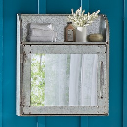 Galvanized Metal Medicine Cabinet, , large