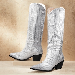 Azalea Wang Driven Rhinestone Cowgirl Boot for Women with 2.5&quot; Heel, , large